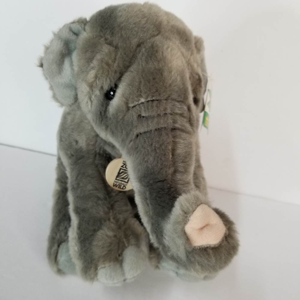 2013 Wild Republic Houston Zoo‎ Plush Elephant Soft Stuffed Animal 12"